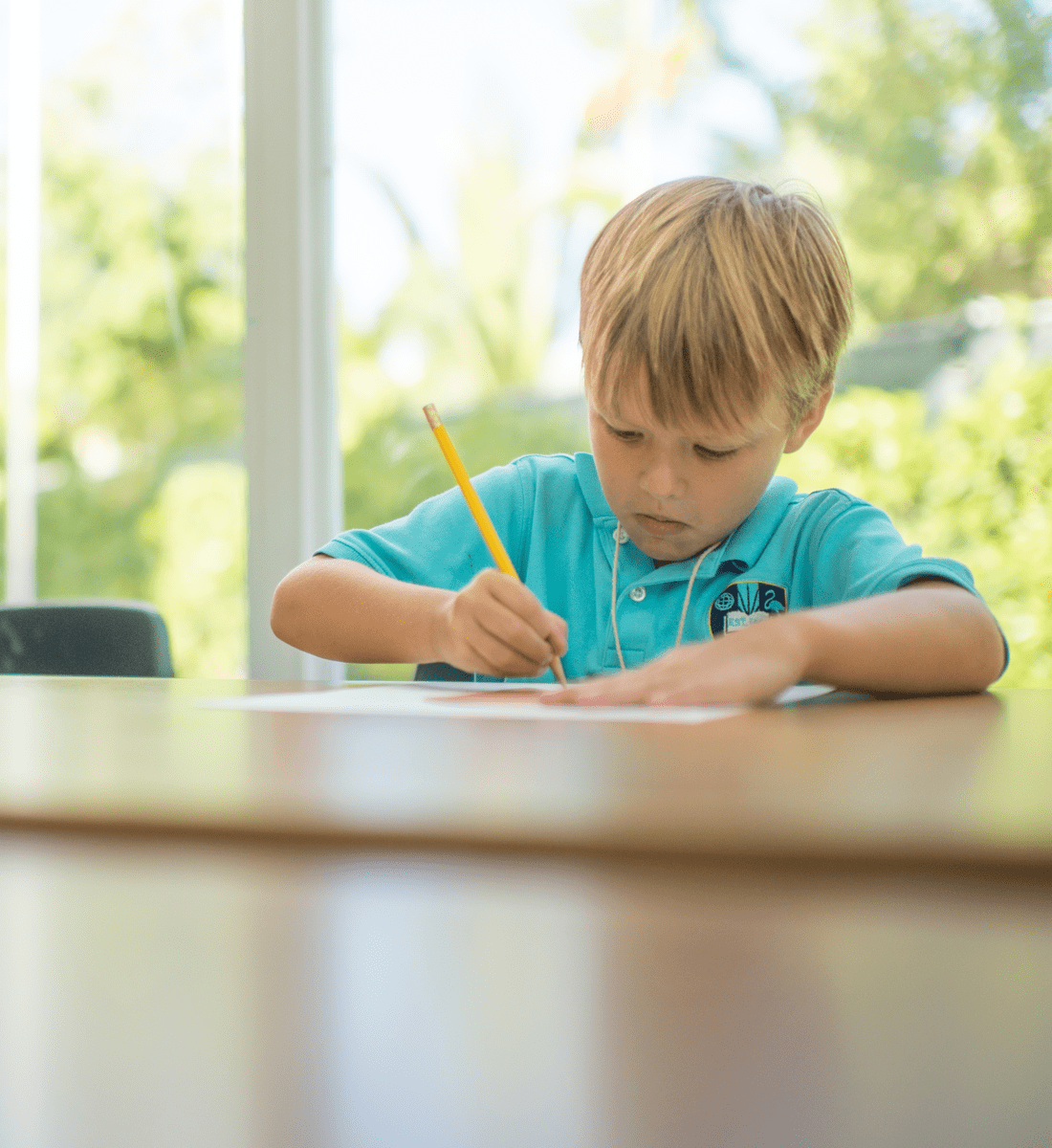 Assessment: Student writing with pencil